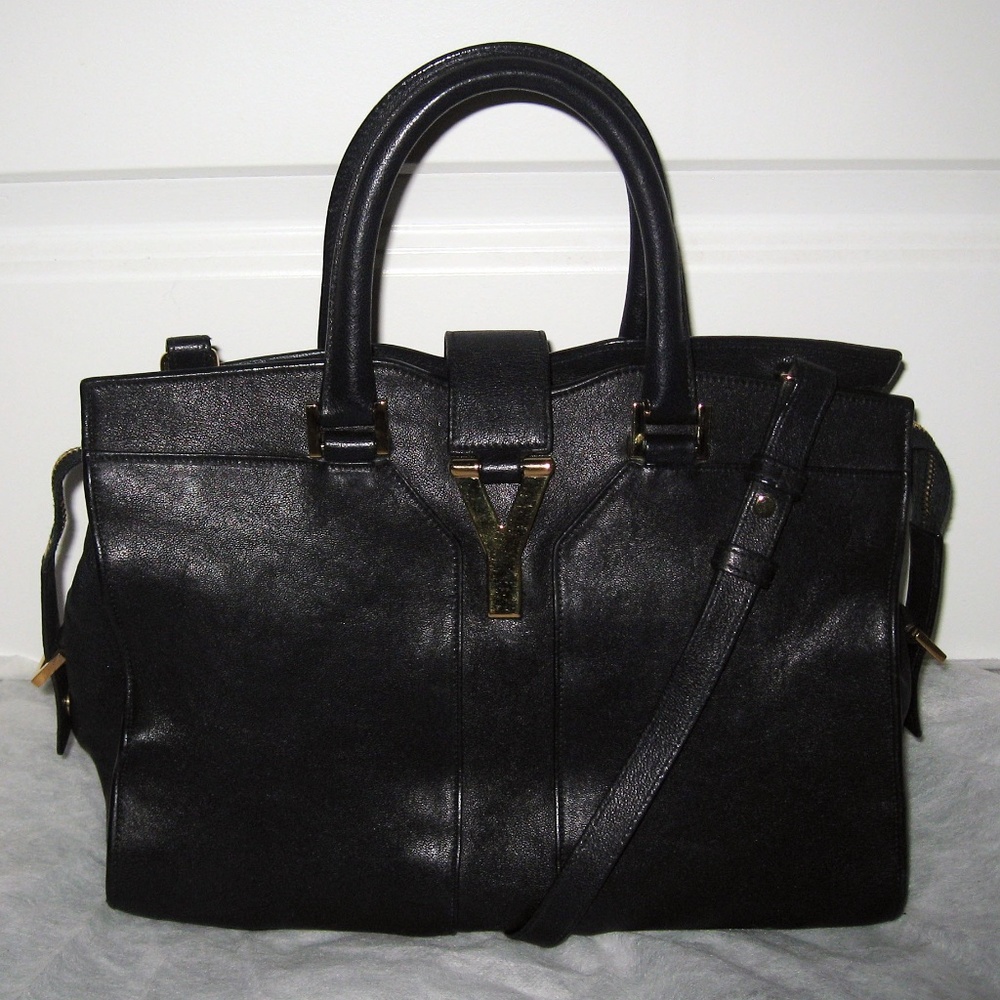 Saint Laurent Y ChYc Y-ligne Cabas Mini Dark Blue - Picture 4 of 10